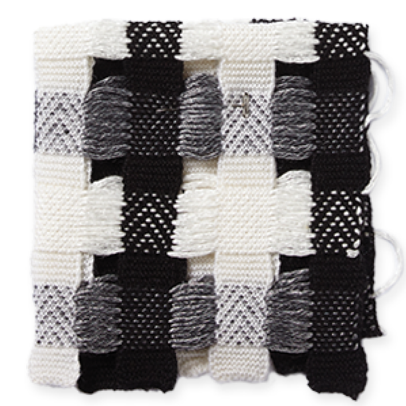 Black & White openwork knit